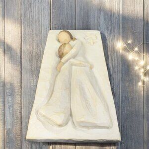 Willow Tree Mother and Daughter Wall Easel Plaque 2001 Susan Lordi Demdaco Resin